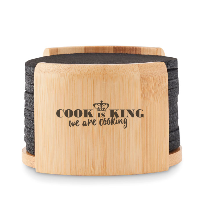 CIK-Untersetzer-Set-Groenland-big-3 Cook is King - Burgerwehr - Sushiwars - Mario-Hanna - Teufelsküche - Schneidebrett